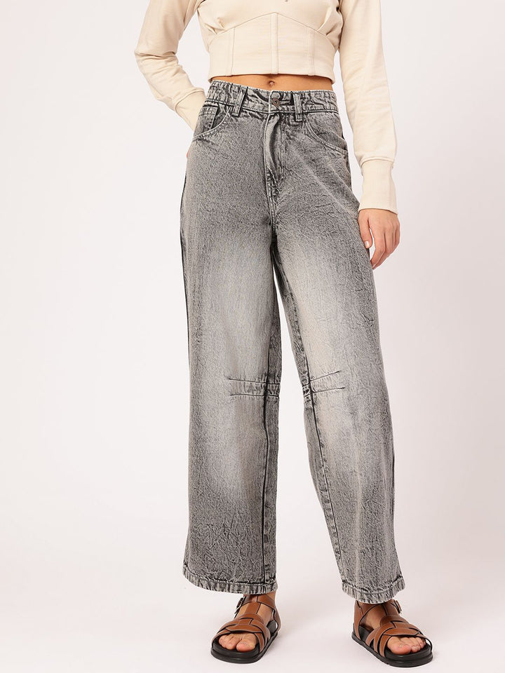 DressBerry Women Timeless Threads Faded Baggy jeans