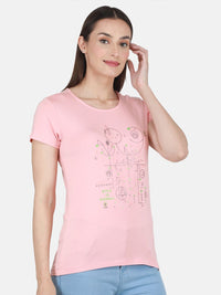 Monte Carlo Round Neck Print Top