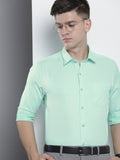 The Indian Garage Co. X Luxe Men Solid Slim Fit Opaque Formal Shirt