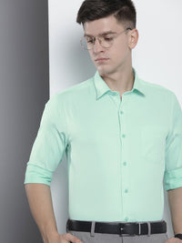 The Indian Garage Co. X Luxe Men Solid Slim Fit Opaque Formal Shirt