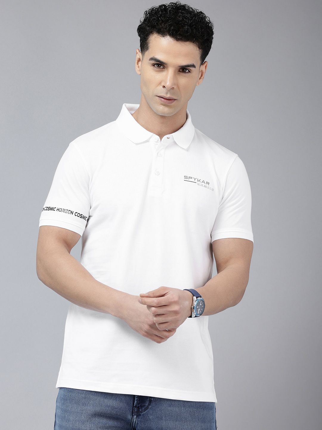 SPYKAR Polo Collar Slim Fit T-shirt