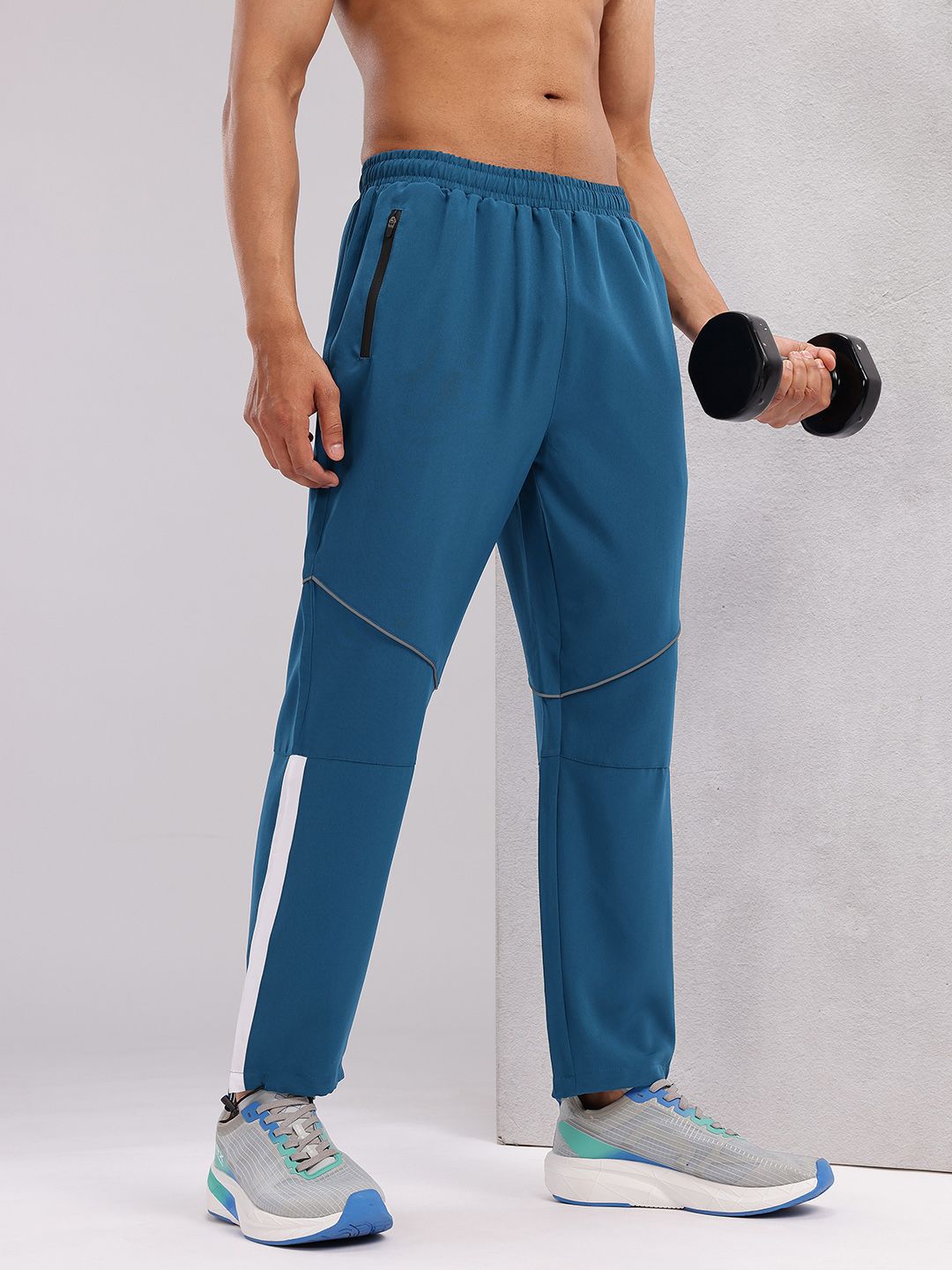 HRX by Hrithik Roshan Men Rapid-Dry Paneled Training Track Pants
