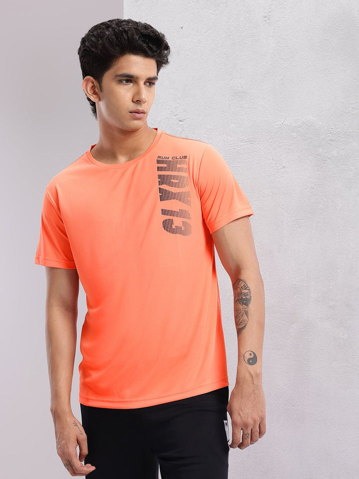 HRX by Hrithik Roshan Men Typography Printed Rapid-Dry Running T-shirt