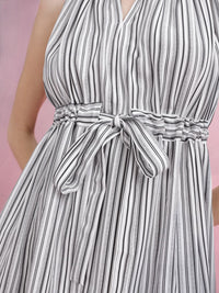 DressBerry Striped A-Line Dress