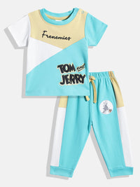 Moms Love Infant Boys Tom & Jerry Printed Pure Cotton Clothing Set