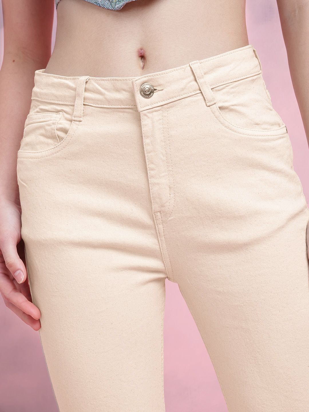 DressBerry Women Boot Cut Mid-Rise Stretchable Jeans