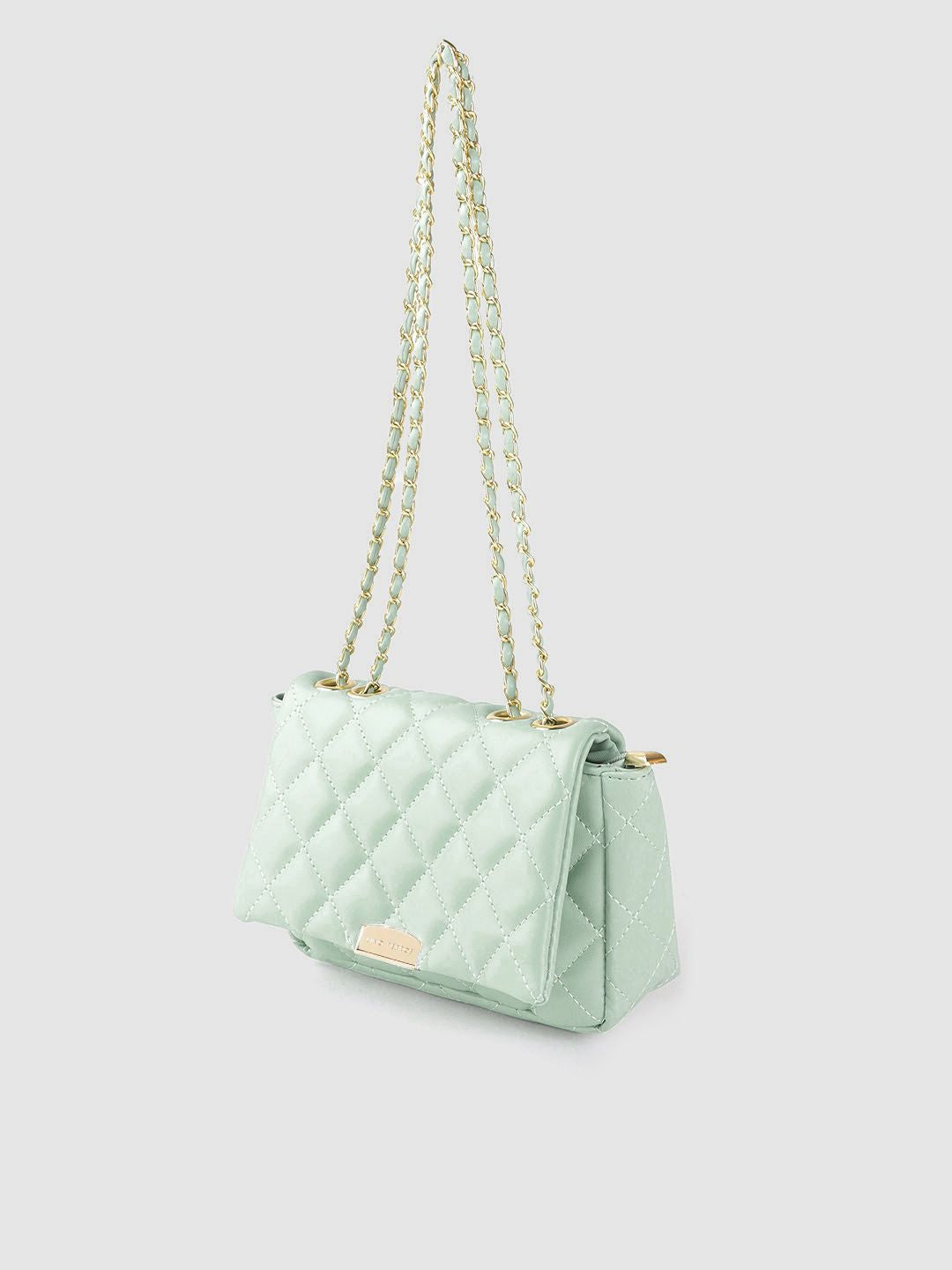 Lino Perros Green Quilted Shoulder Bag