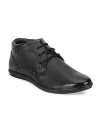 Red Chief Men Black Leather Formal Derby