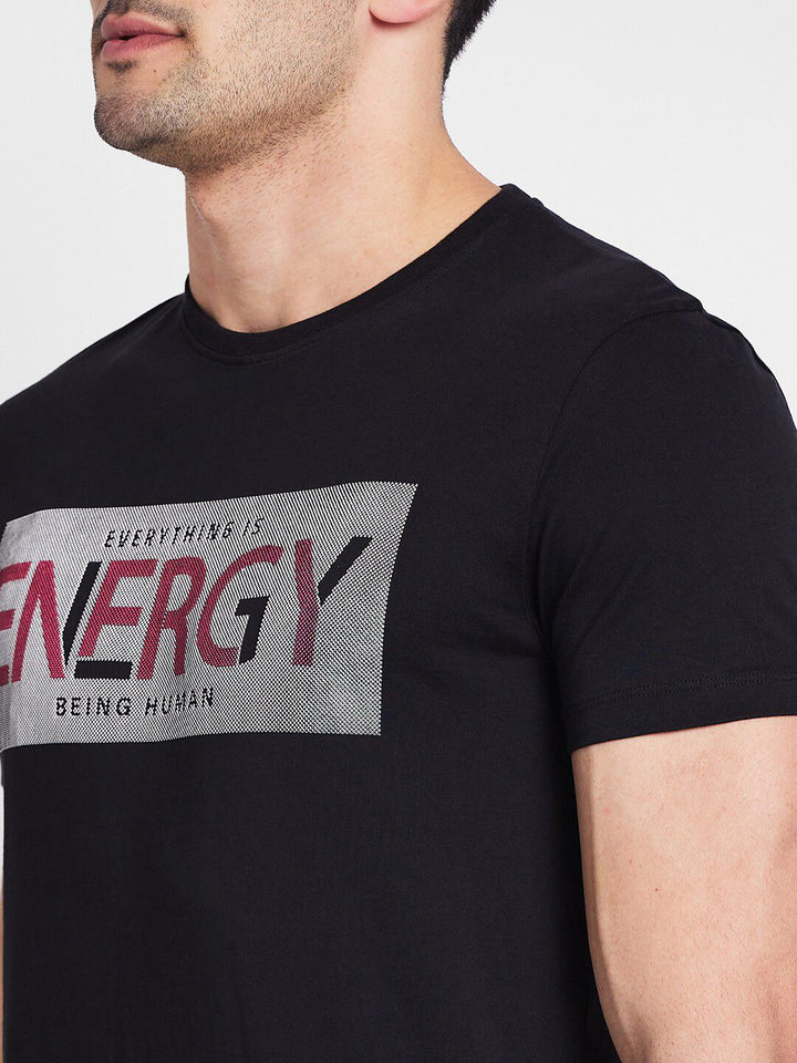 Being Human Typography Printed Round Neck T-shirt