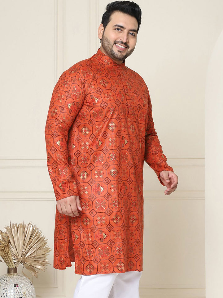 SOJANYA PLUS Motif Etnik Bercetak Kurta