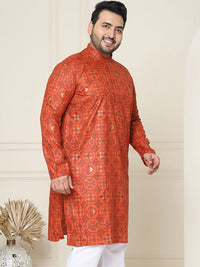 SOJANYA PLUS Motif Etnik Bercetak Kurta