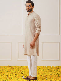 Jompers Embroidered Regular Thread Work Pure Cotton Kurta with Pyjamas