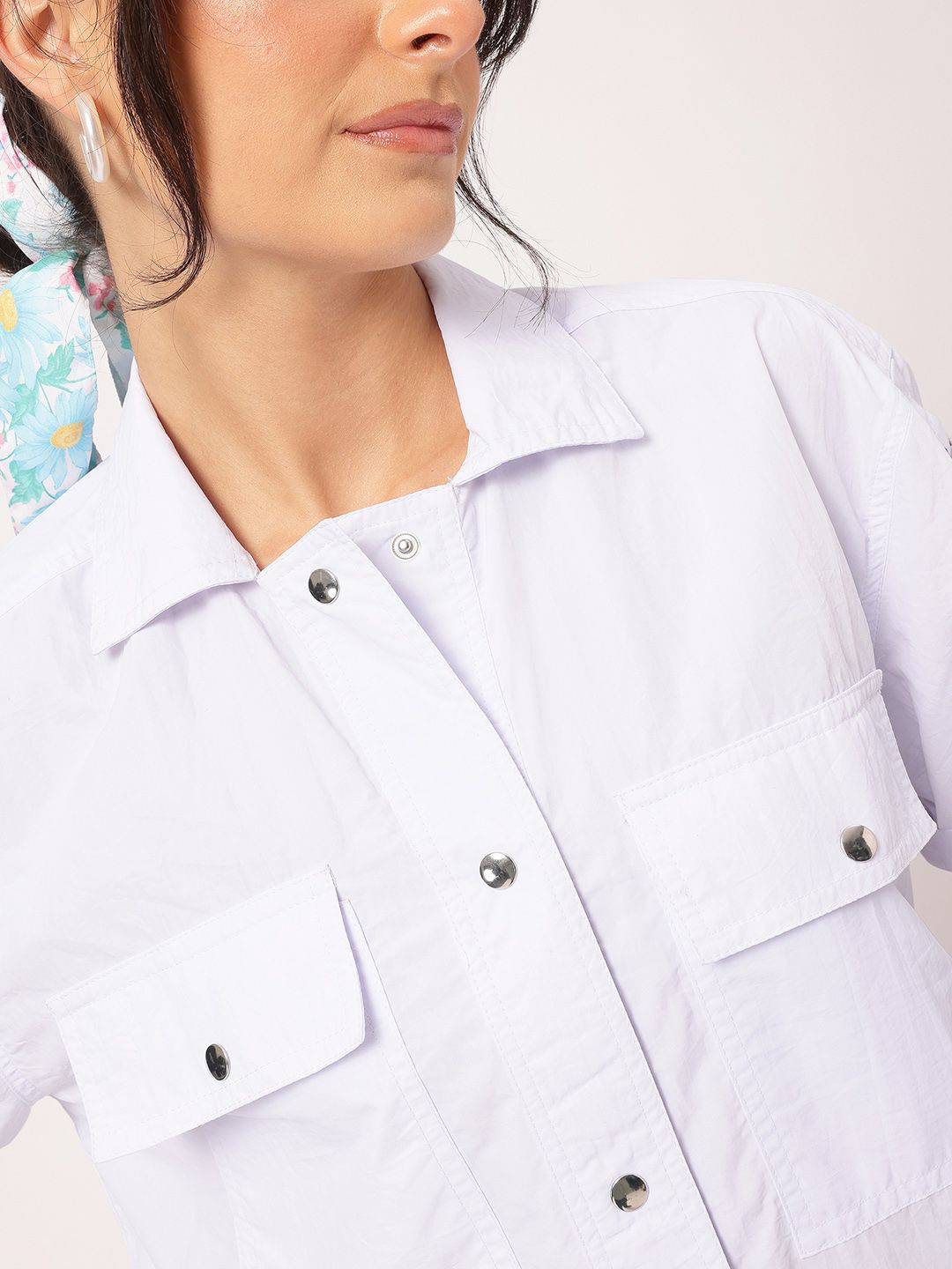 DressBerry Utility Chic Hem with Toggle Shirt