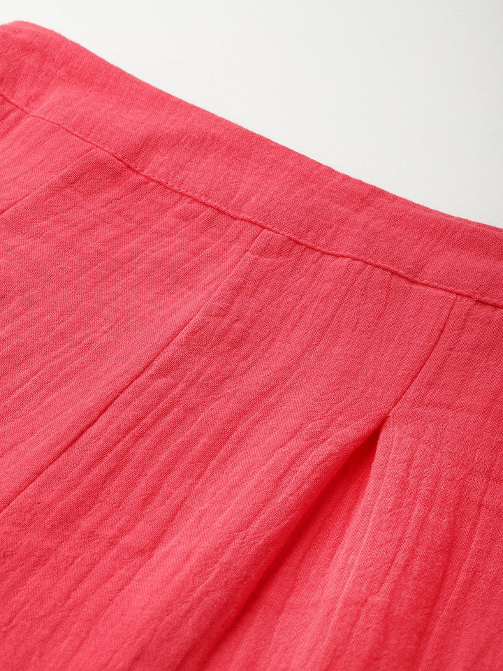 DressBerry Women Coral Crush Comfycute Trousers
