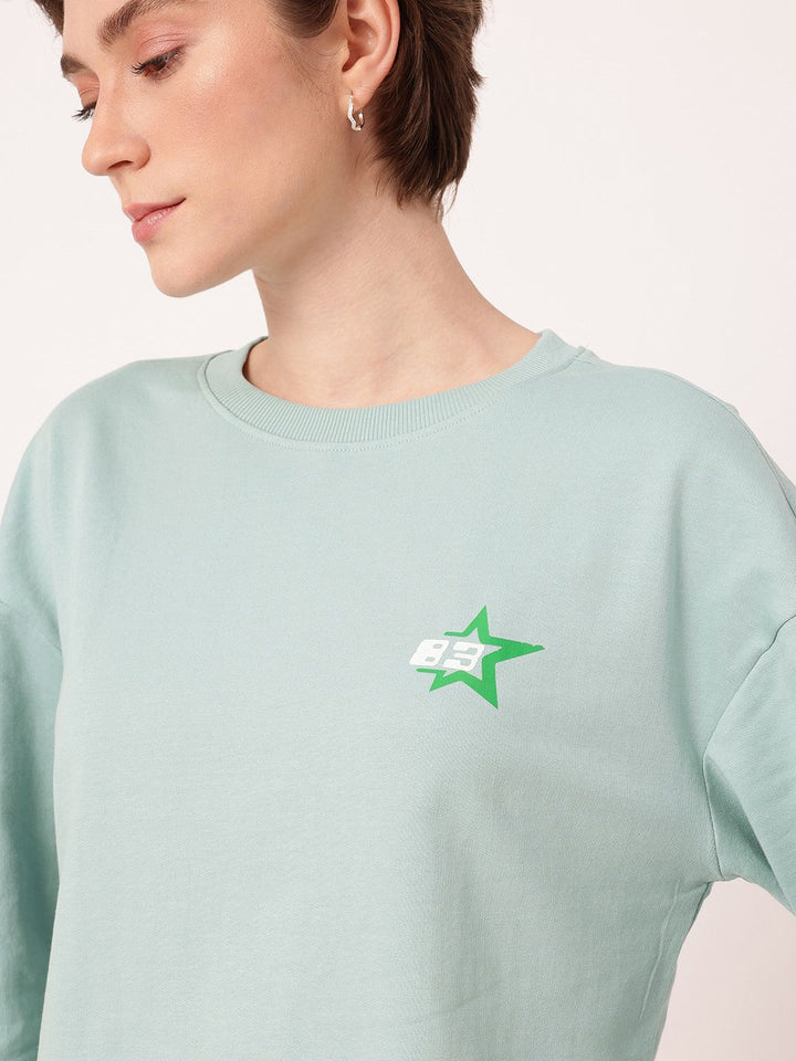 DressBerry Cotton Terry Relaxed Fit Sweatshirt