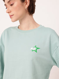DressBerry Cotton Terry Relaxed Fit Sweatshirt