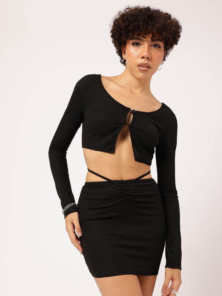 DressBerry Y2K Knotty Chic Backless Co-Ords