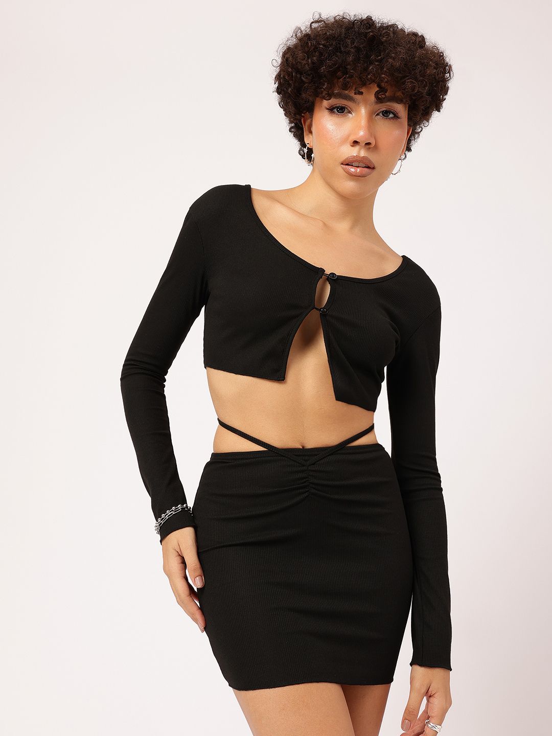 DressBerry Y2K Knotty Chic Backless Co-Ords