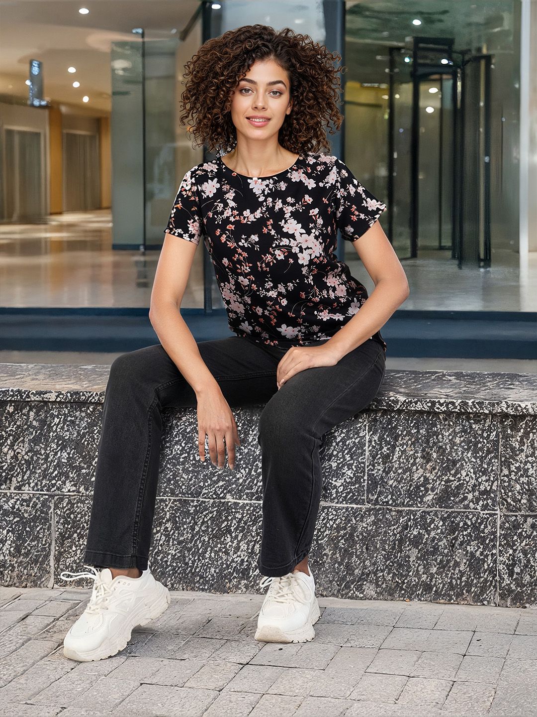 DressBerry Floral Printed Top
