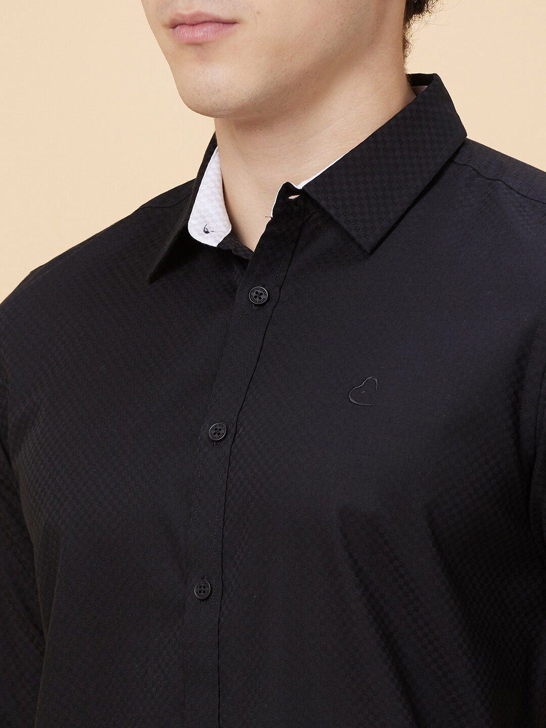 Being Human Slim Fit Spread Collar Long Sleeves Casual Shirt