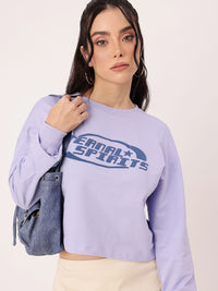 DressBerry Printed Cotton Terry Relaxed Fit Sweatshirts