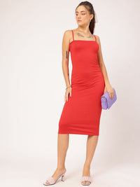 DressBerry Flirty Fusion Shoulder Straps Bodycon Midi Dress