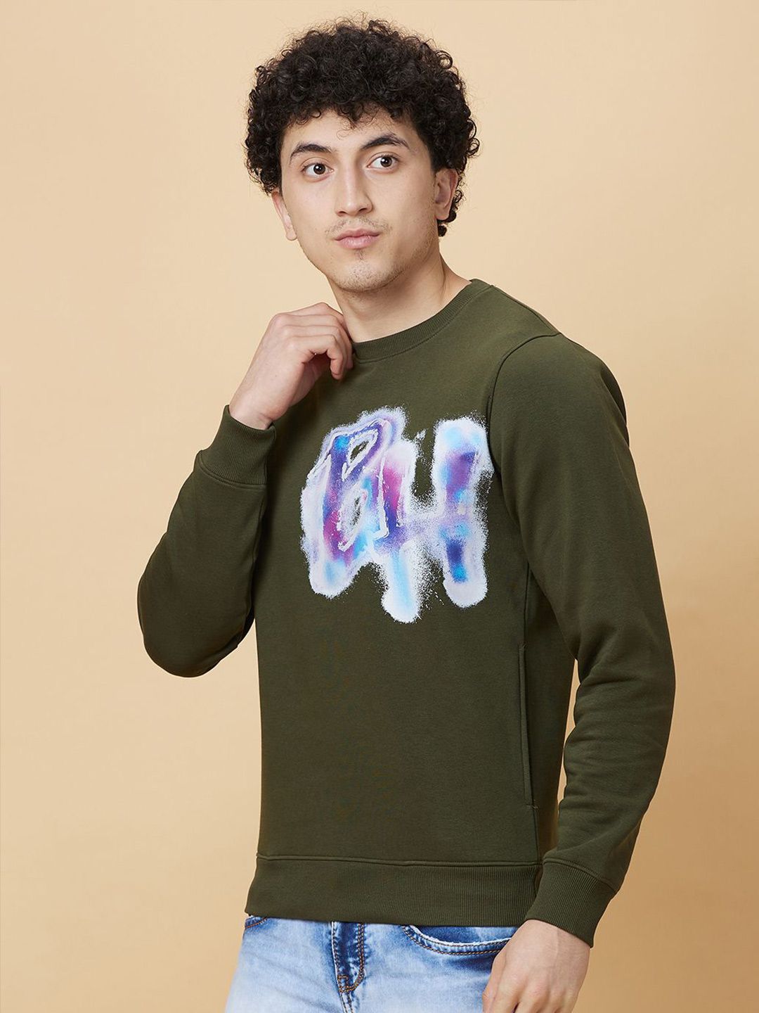 Being Human Men Printed Sweatshirt