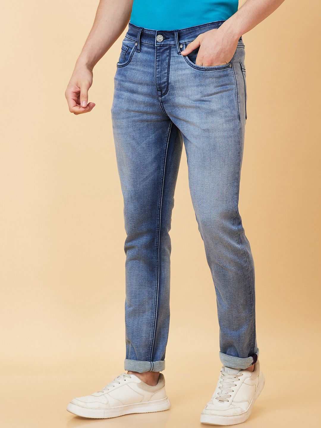 Being Human Men Slim Fit Heavy Fade Jeans