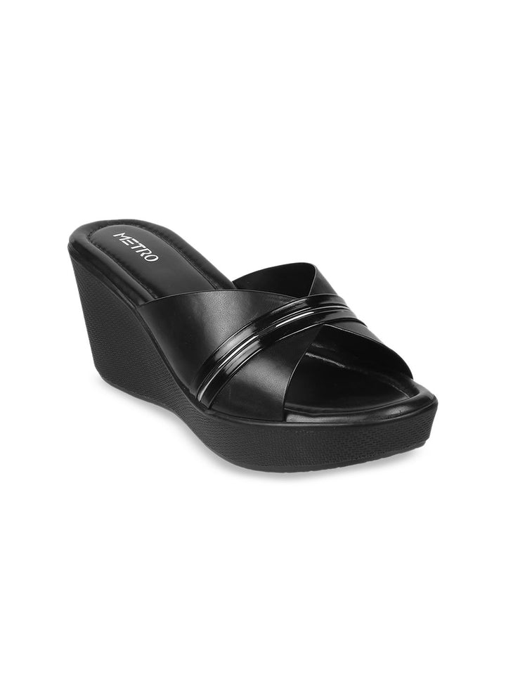 Metro Open-Toe Wedge Heels
