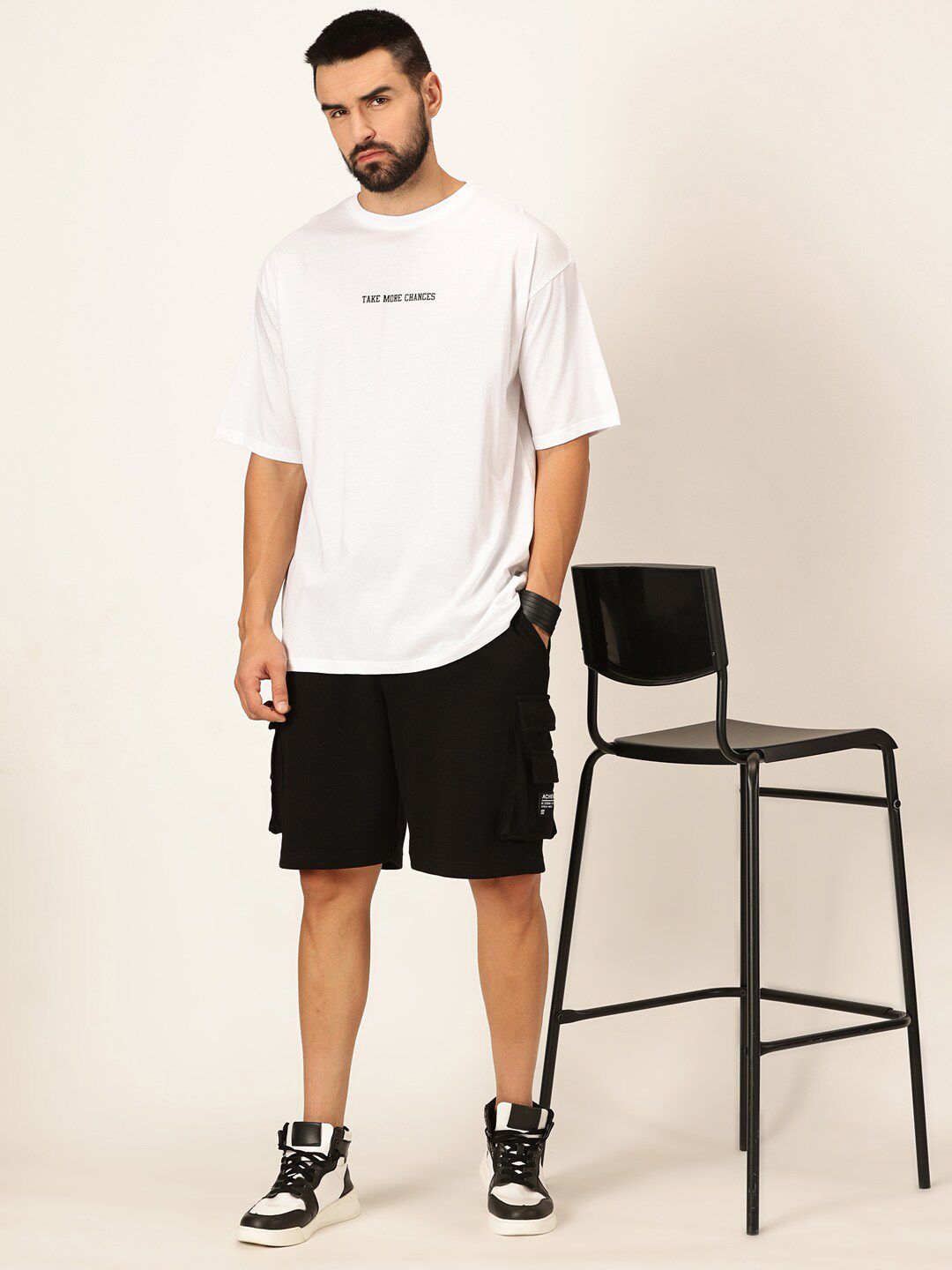 Thomas Scott Oversized Graphic Printed Bio Finish Cotton T-shirt
