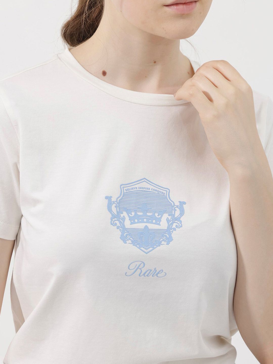 RAREISM Women Printed Pockets T-shirt