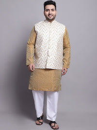 Kurta Rekaan Tenun Motif Etnik SOJANYA PLUS Dengan Baju Tidur & Jaket Nehru