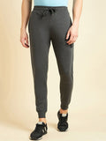 Sweet Dreams Men Charcoal Dry Fit Mid Rise Cotton Joggers
