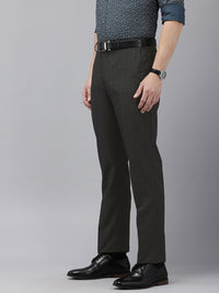 Park Avenue Men Checked Formal Trousers