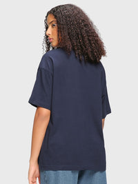 Bewakoof Graphic Printed Drop-Shoulder Sleeves Oversized Fit Cotton T-shirt