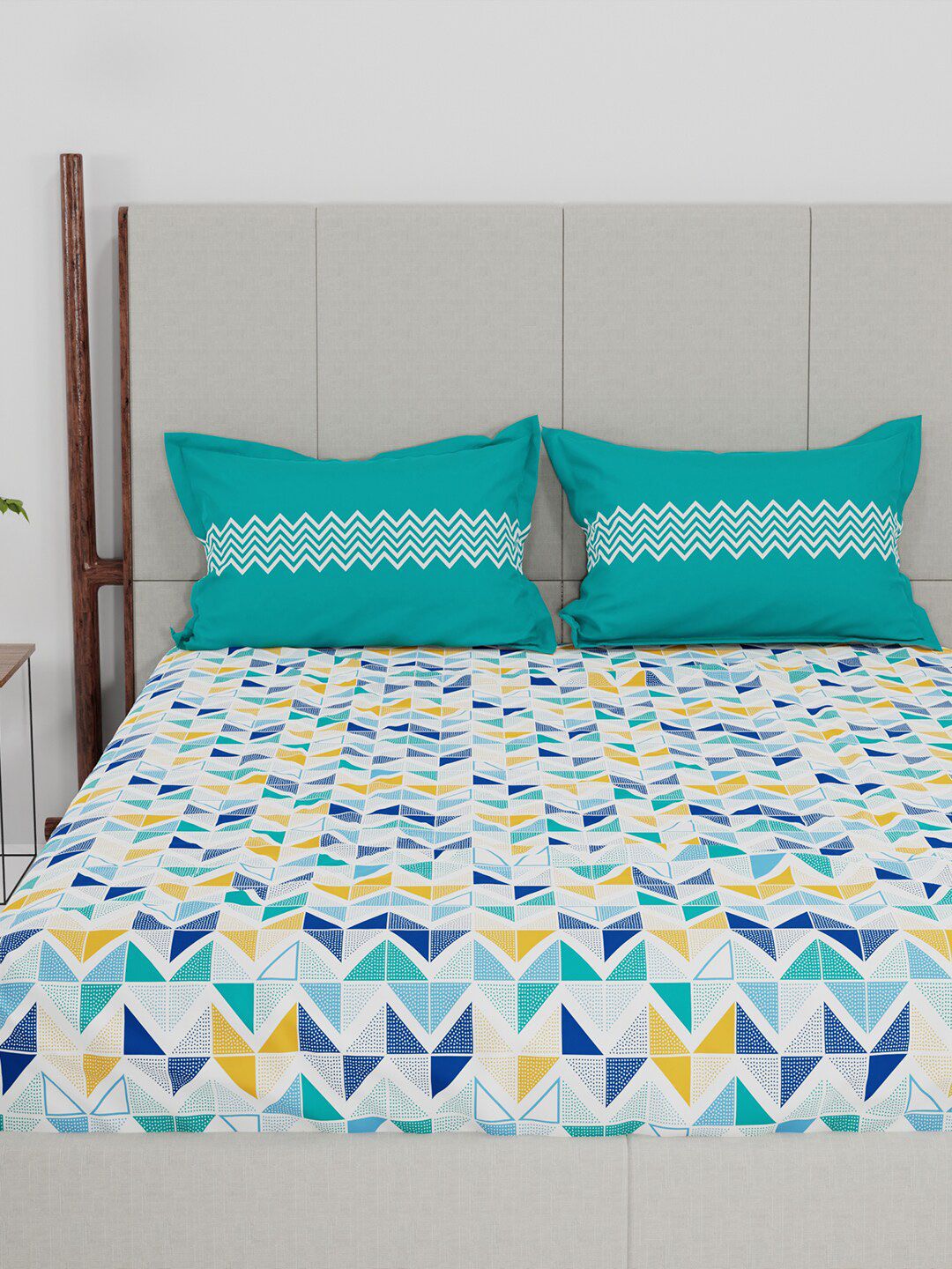 MYTRIDENT Unisex Blue Bedsheets
