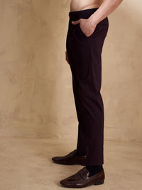 DENNISON Men Double Pleated Formal Trouser