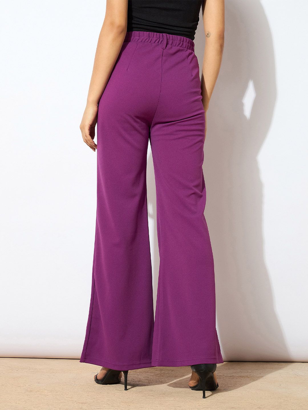 SASSAFRAS worklyf Women High-Rise Bootcut Trousers