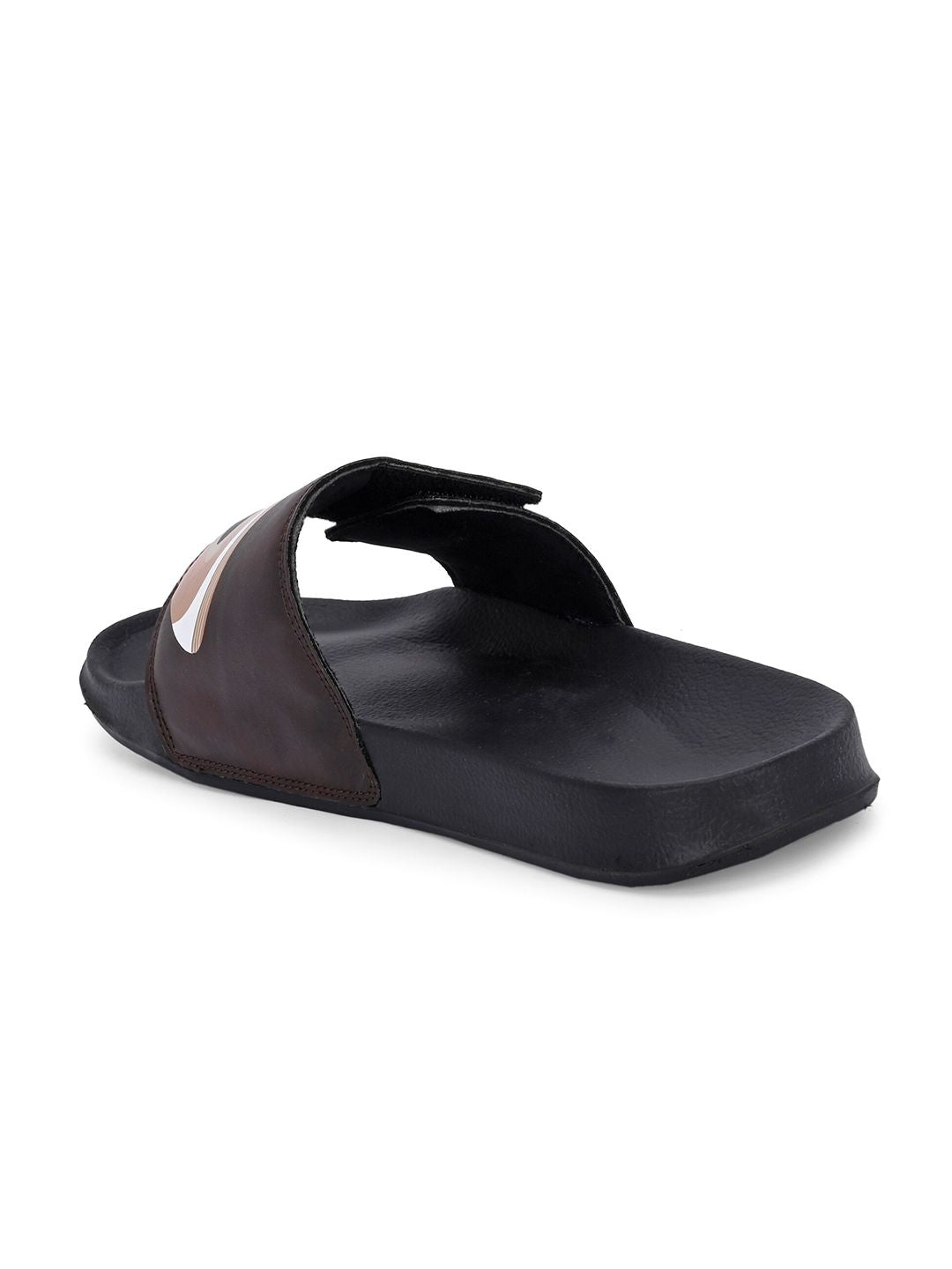 HRX by Hrithik Roshan Men Brown Printed Sliders