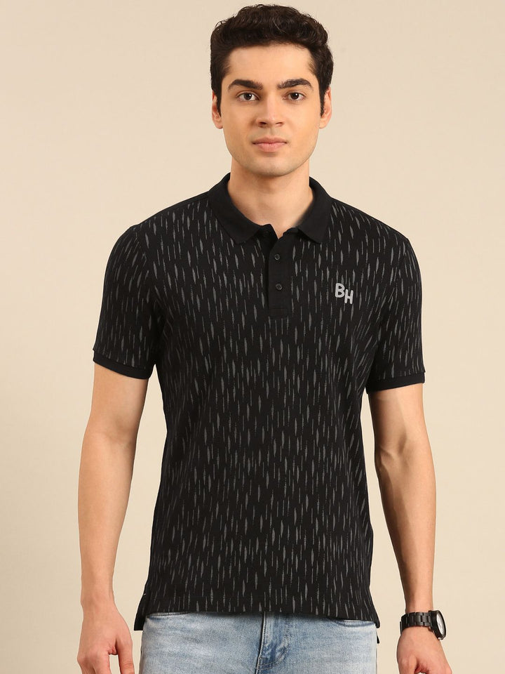 Being Human Self Design Polo Collar Pure Cotton T-shirt