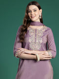 Indo Era Ethnic Motifs Embroidered Kurta with Trousers & With Dupatta