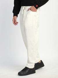 THE BEAR HOUSE Men Straight Fit  Mid-Rise Cotton Flat Front Trousers