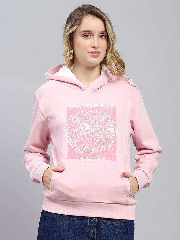 Monte Carlo Women Printed Hooded Sweatshirt