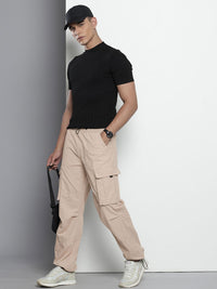 The Indian Garage Co Men Pure Cotton Relaxed Fit Joggers
