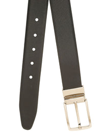 Teakwood Leathers Men Textured Leather Reversible Formal Belt