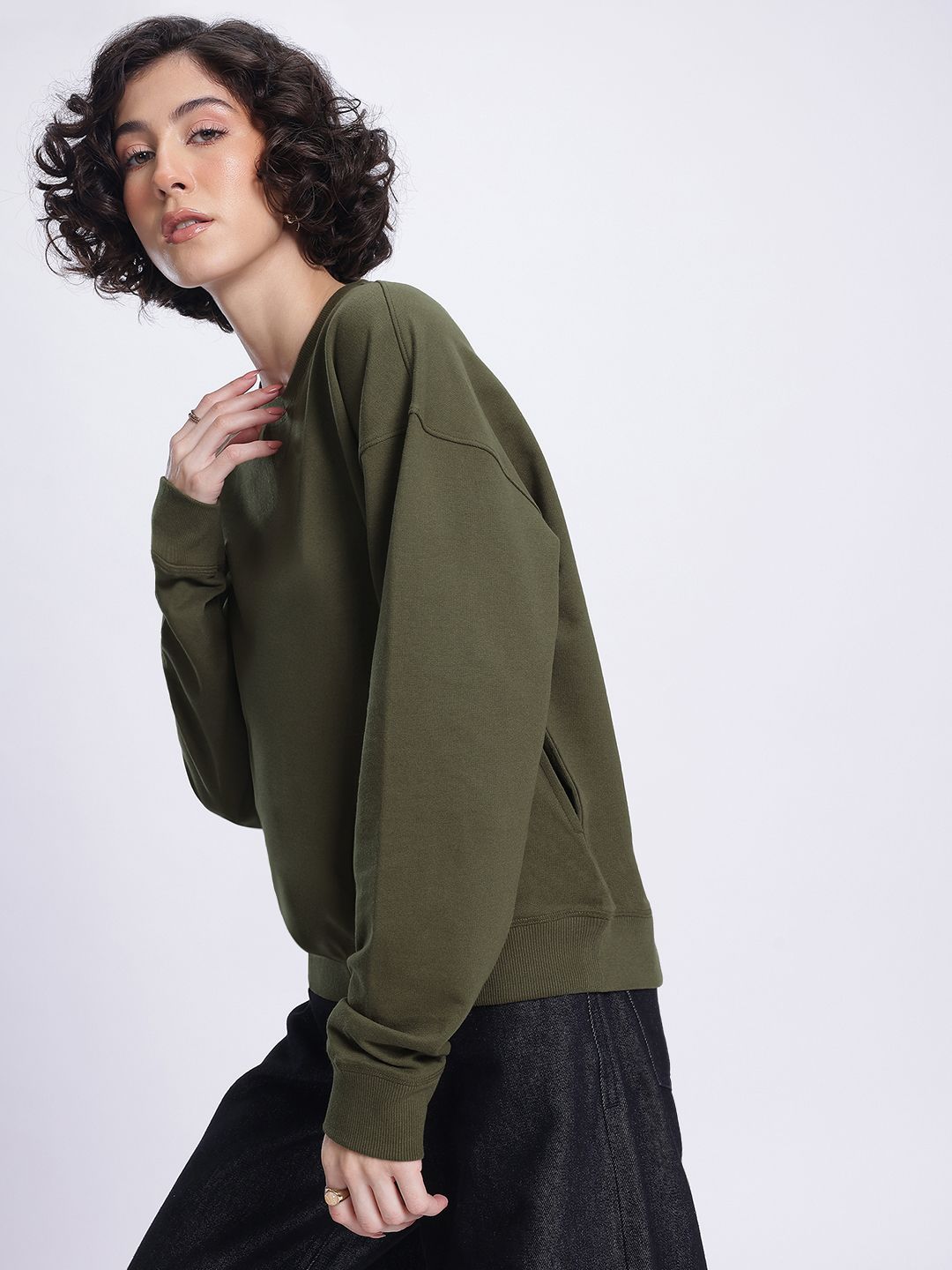 DressBerry Humour and Graphic Printed Sweatshirt