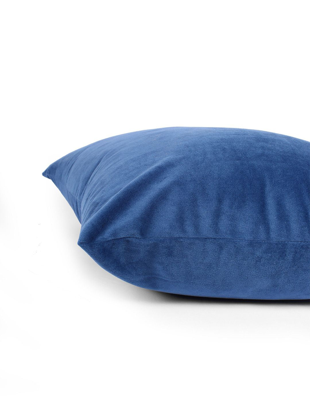 STITCHNEST Blue 5 Pieces Velvet Square Cushion Covers