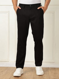 Thomas Scott Men pepejal Smart Straight Fit Mid-Rise Casual Chinos