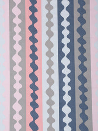 KLOTTHE Pink Chevron Polycotton 300 TC Single Cadar Halus dengan Sarung Bantal-87 x 59 inci