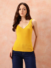 all about you Ribbed Fitted Top